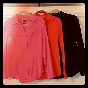 3 Express Essential Shirts Long Sleeves